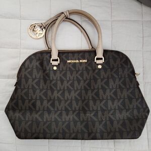 Michael Kors Black and Tan Women's Bag